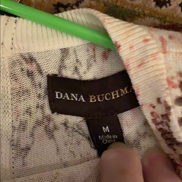 5/$20 Dana Buchman Size M Sweater W Zip Back Crew Neck - Picture 3 of 7